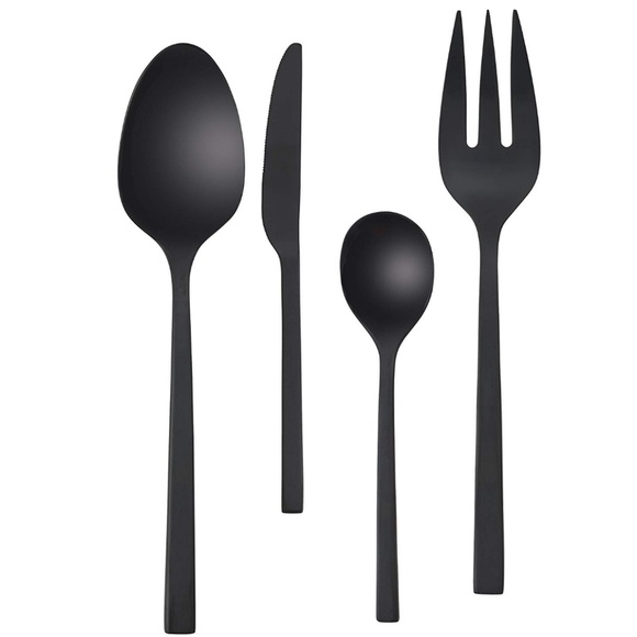Vera Wang polished Noir 4 Piece Hostess Set - Picture 1 of 6